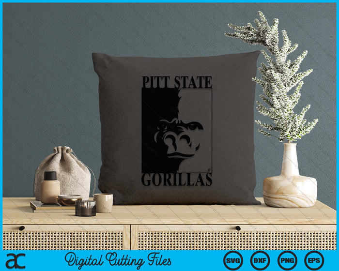 Pittsburg State University Gorillas Pitt State SVG PNG Digital Printable Files