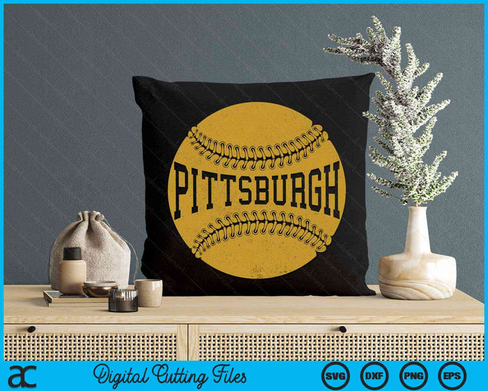 Pittsburgh Baseball Fan SVG PNG digitale snijbestanden 