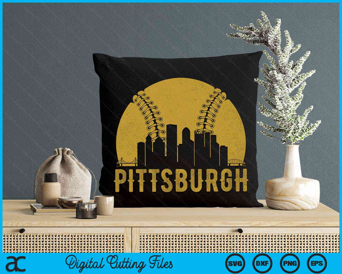 Pittsburgh Baseball Fan SVG PNG Cutting Printable Files