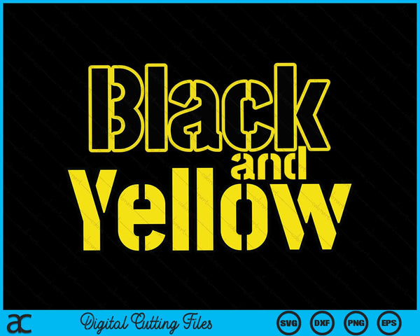 Pittsburgh negro y amarillo Pensilvania SVG PNG archivos de corte digital