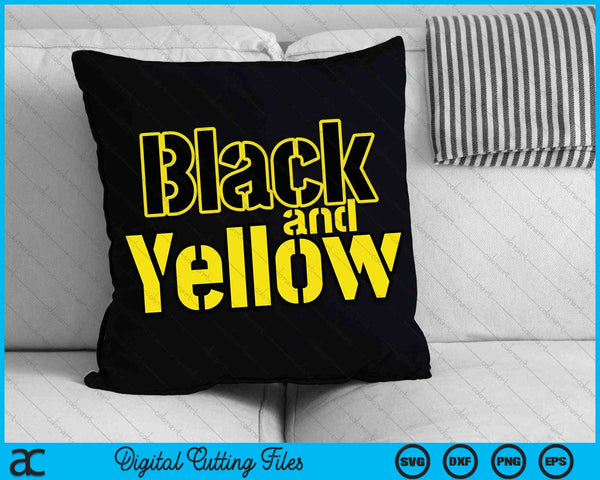 Pittsburgh negro y amarillo Pensilvania SVG PNG archivos de corte digital