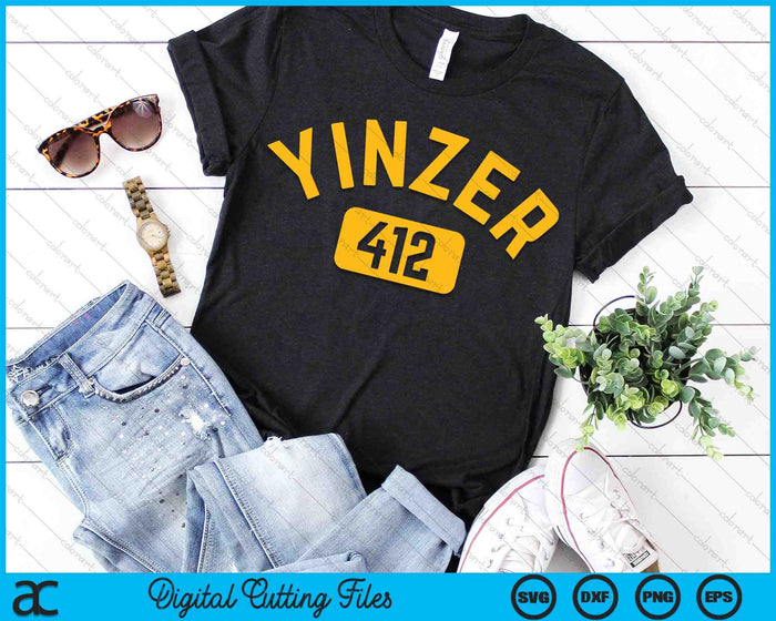 Pittsburgh Yinzer 412 Steel City Yinz Pensilvania SVG PNG Archivos de corte digital