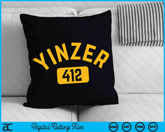 Pittsburgh Yinzer 412 Steel City Yinz Pennsylvania SVG PNG digitale snijbestanden