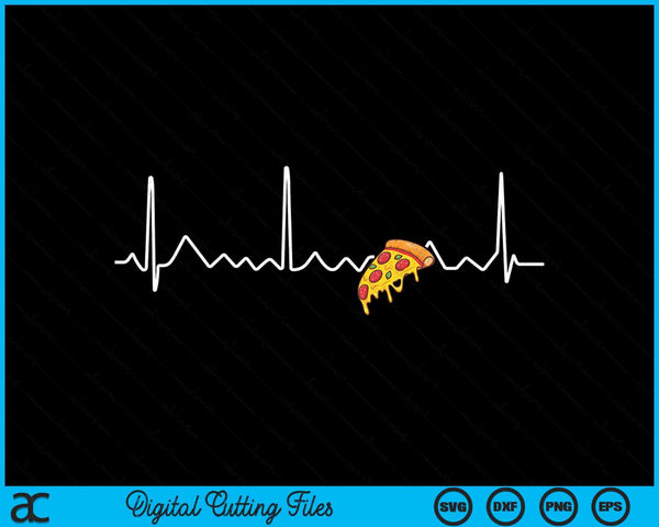 Pizza Heartbeat Tee Gifts For Pizza Lovers SVG PNG Digital Cutting Files