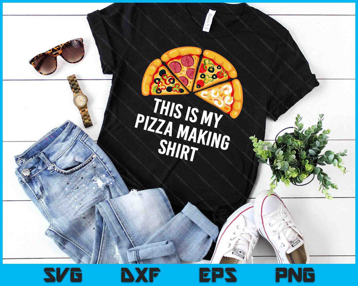 Pizza Maker Pizza Baker Dit is mijn pizza die SVG PNG digitale snijbestanden maakt