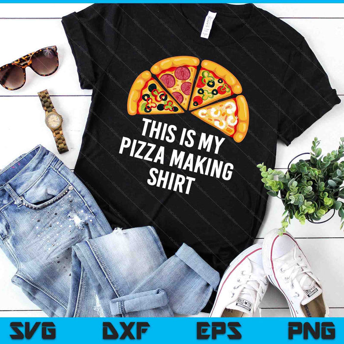 Pizza Maker Pizza Baker Dit is mijn pizza die SVG PNG digitale snijbestanden maakt