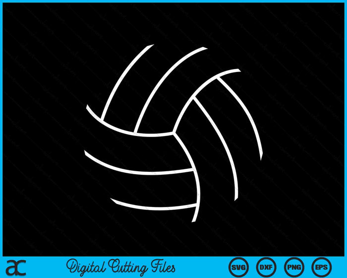 Plain Volleyball Seams Volleyball Player SVG PNG Digital Cutting Files