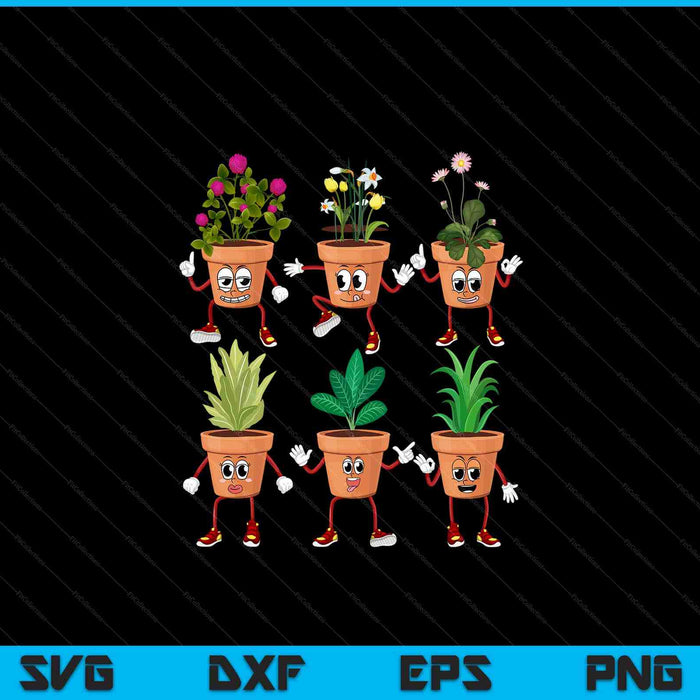 Plant lover women florist gardener plants SVG PNG cut file for Cricut