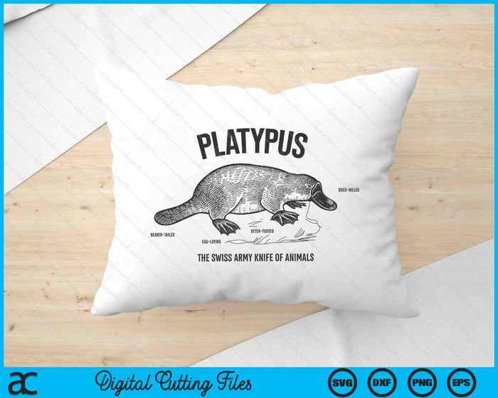 Platypus Swiss Army Knife Of Animals Funny SVG PNG Digital Printable Files