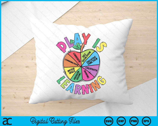 Play Is Learning Teacher First Day Of School Back To School SVG PNG Digital Printable Files