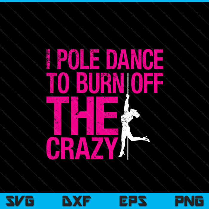 Pole dance dancer women's fitness workout SVG cut file
