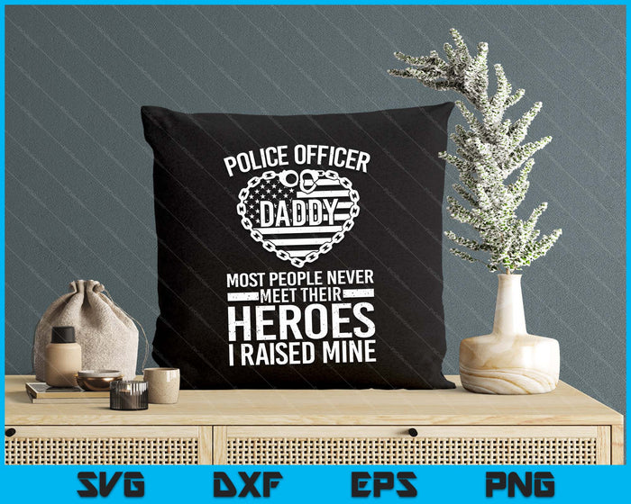 Police Officer Daddy Art For Police Officer SVG PNG Digital Cutting Files