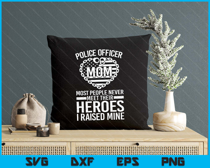 Police Officer Mom Art For Police Officer SVG PNG Digital Cutting Files