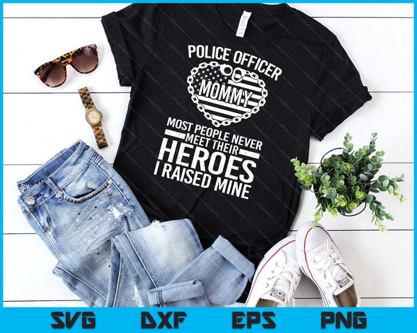 Police Officer Mommy Art For Police Officer SVG PNG Digital Cutting Files