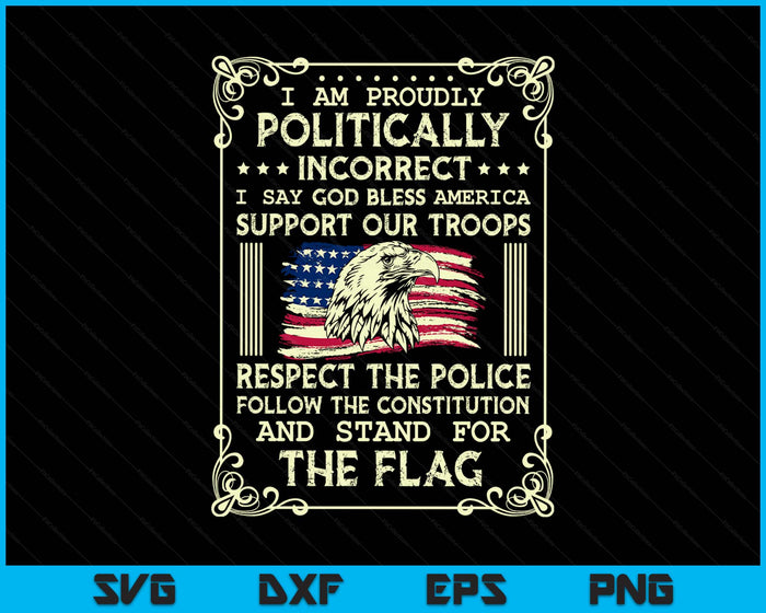 Politically Bless America Politic SVG PNG Digital Printable Files