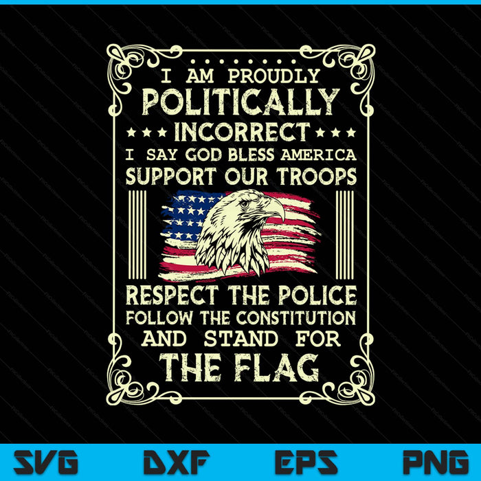 Politically bless America politic SVG PNG cut file for Cricut