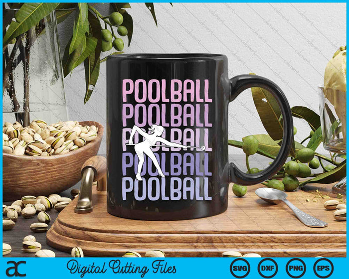 Pool Ball Girls Women Kids Youth Girl SVG PNG Digital Printable Files