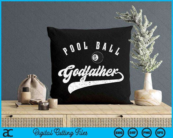 Pool Ball Godfather SVG PNG Digital Cutting File