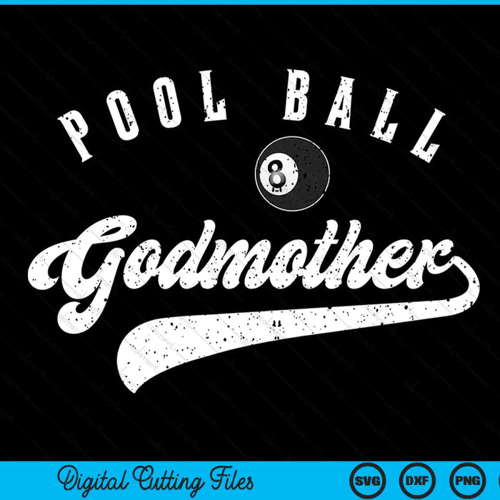 Pool Ball Godmother SVG PNG Digital Cutting File