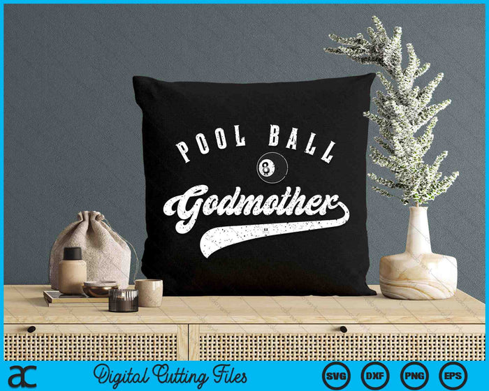 Pool Ball Godmother SVG PNG Digital Cutting File