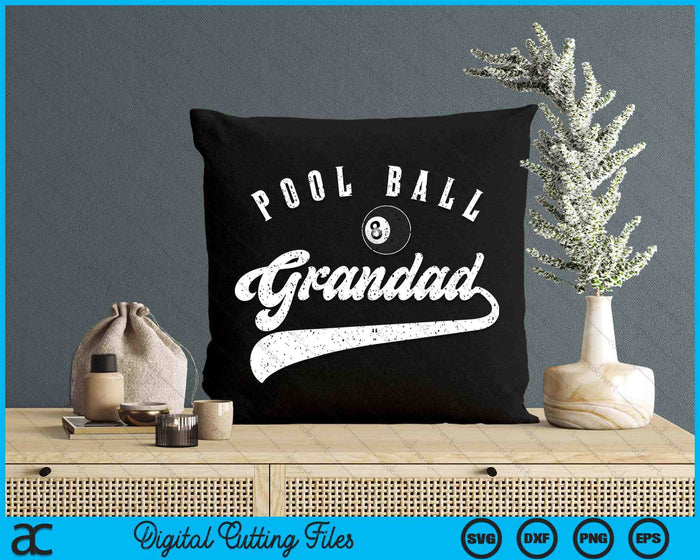 Pool Ball Grandad SVG PNG Digital Cutting File