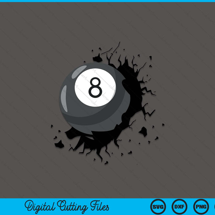 Pool ball players team sports SVG cut file