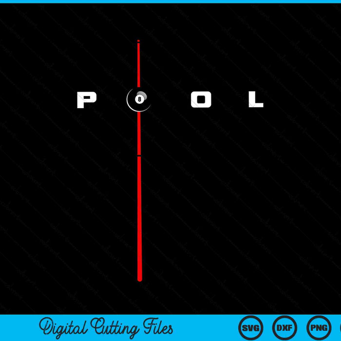 Pool billiards 8 eight ball retro SVG cut file