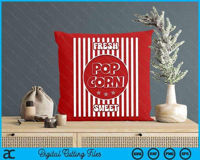 Popcorn Carnival Halloween Costume Cinema SVG PNG Digital Cutting File