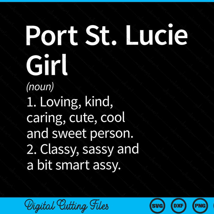 Port St. lucie girl fl Florida home roots SVG PNG cut file for Cricut