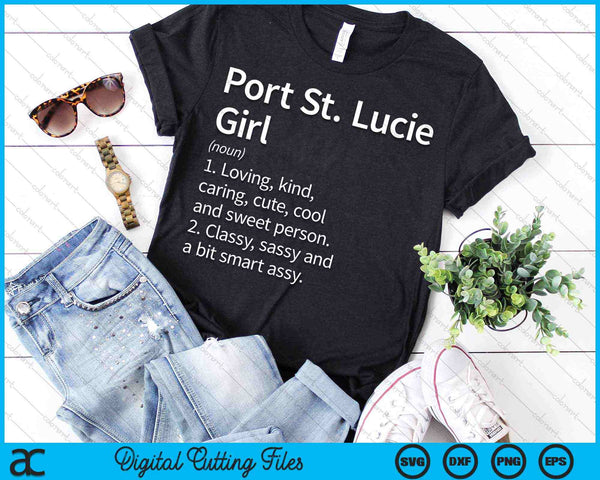 Port St. Lucie Girl FL Florida Home Roots SVG PNG Digital Cutting Files