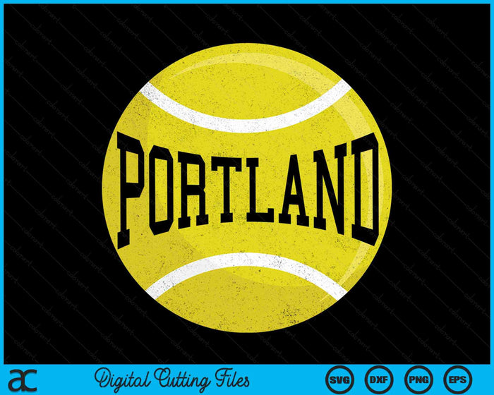 Portland Tennis Fan SVG PNG Digital Cutting Files