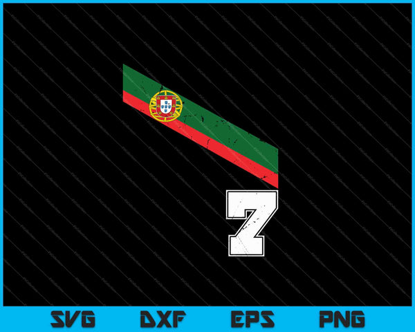Fútbol portugués Amante de los deportes Fan SVG PNG Cortar archivos imprimibles