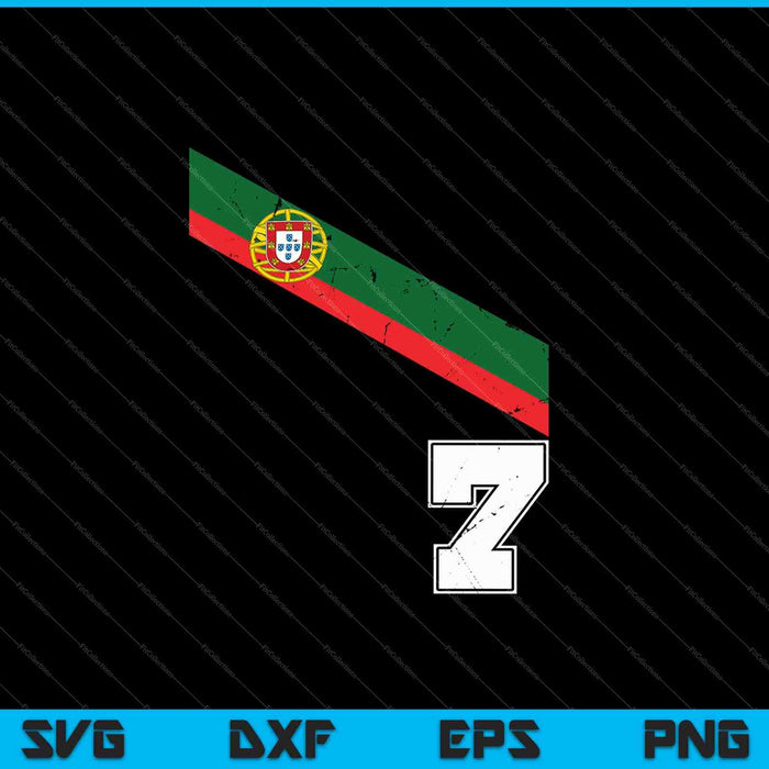 Fútbol portugués Amante de los deportes Fan SVG PNG Cortar archivos imprimibles
