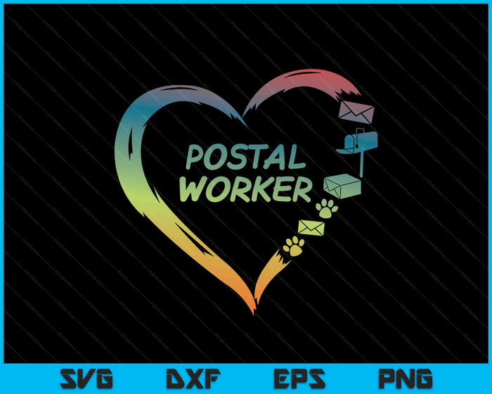 Postal Worker Delivery Service Post Office World Post Day SVG PNG Digital Cutting Files