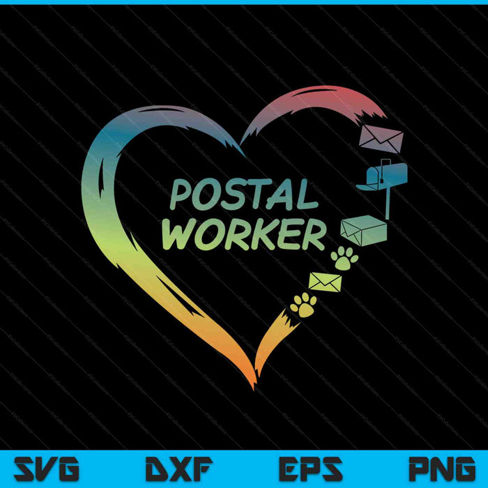 Postal Worker Delivery Service Post Office World Post Day SVG PNG Digital Cutting Files