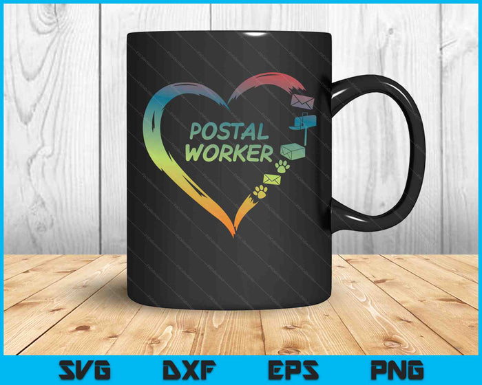 Postal Worker Delivery Service Post Office World Post Day SVG PNG Digital Cutting Files