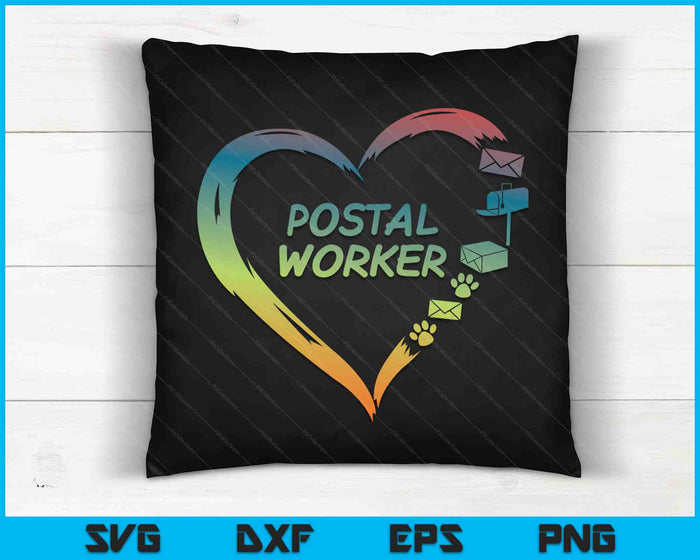 Postal Worker Delivery Service Post Office World Post Day SVG PNG Digital Cutting Files