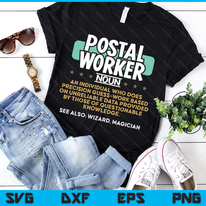 Postal Worker Funny Definition SVG PNG Digital Printable Files
