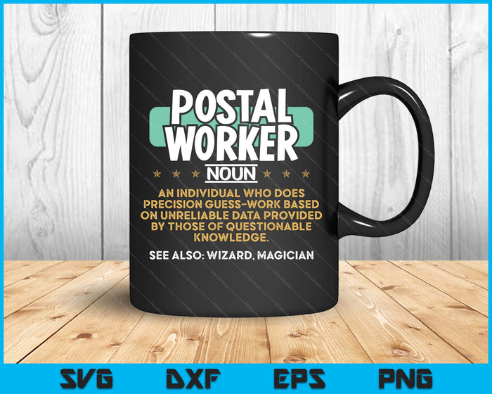 Postal Worker Funny Definition SVG PNG Digital Printable Files