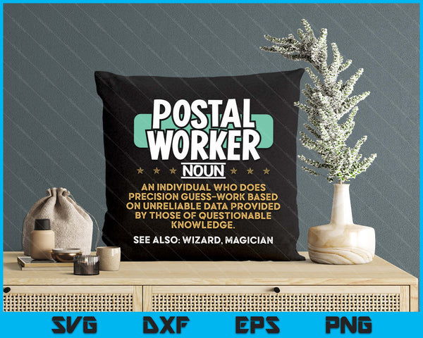 Postal Worker Funny Definition SVG PNG Digital Printable Files