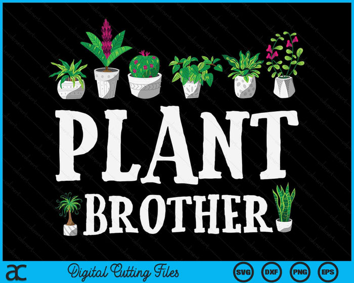Potplanten Brother SVG PNG digitale snijbestanden