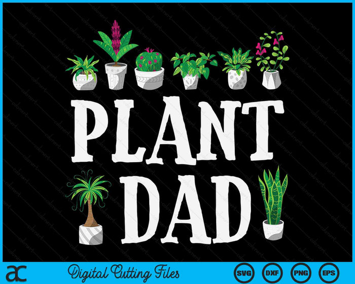 Potplant papa SVG PNG digitale snijbestanden