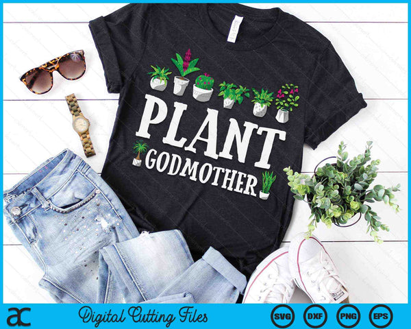 Potted Plant Godmother SVG PNG Digital Cutting Files