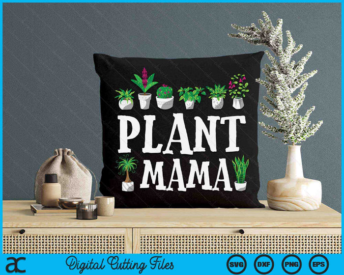 Potplant Mama SVG PNG digitale snijbestanden
