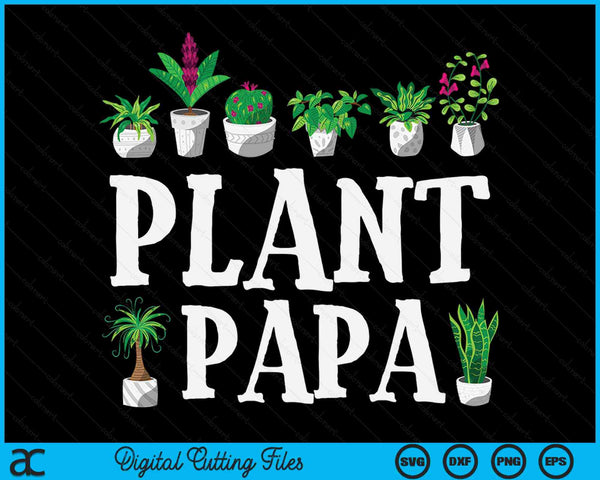 Potplant Papa SVG PNG digitale snijbestanden