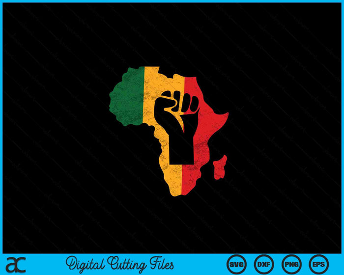 Power Fist Black History Month African American Pride SVG PNG Digital Printable Files