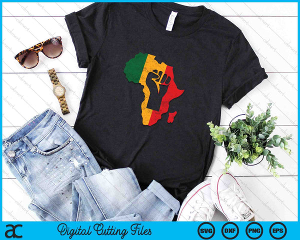 Power Fist Black History Month African American Pride SVG PNG Digital Printable Files