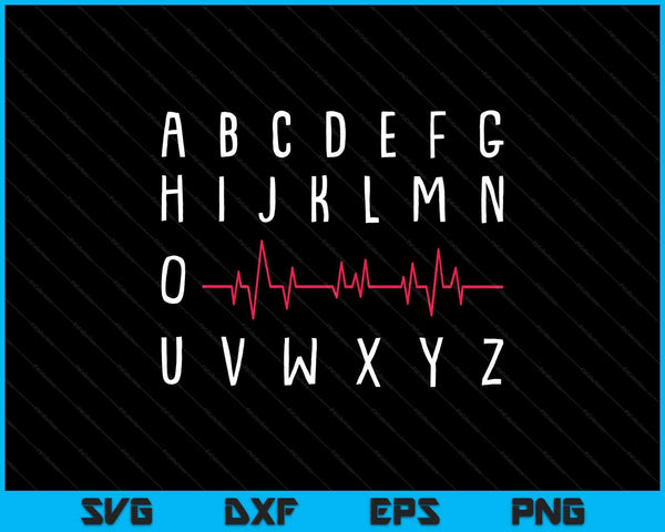 Pqrst Nurse Funny Ekg Registered Nursing Student SVG PNG Digital Printable Files