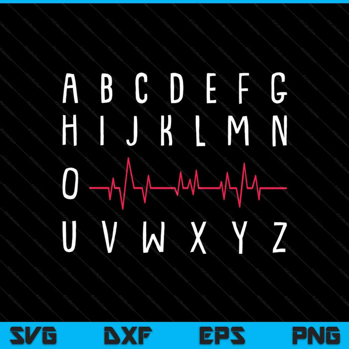 Pqrst Nurse Funny Ekg Registered Nursing Student SVG PNG Digital Printable Files