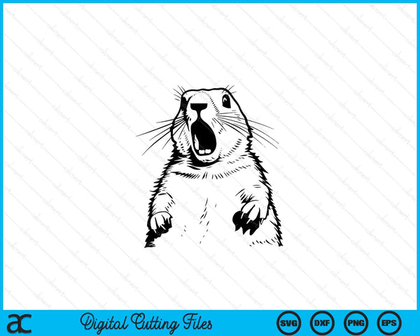 Prairie dog vintage for lover 60s 70s retro SVG cut file